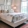 a bed in a room